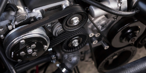 Vehicle on Dynojet 424xLC2 during tuning session